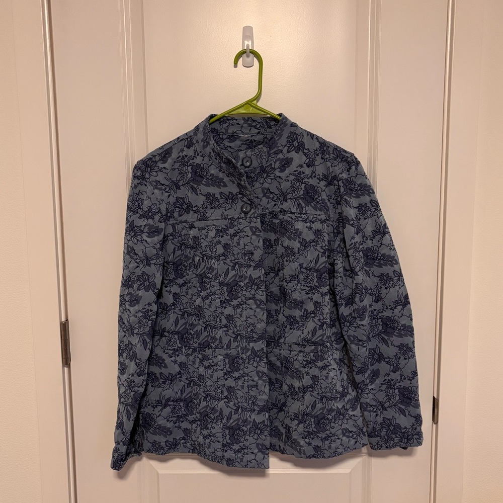 Rebecca Malone Denim Floral Jacket